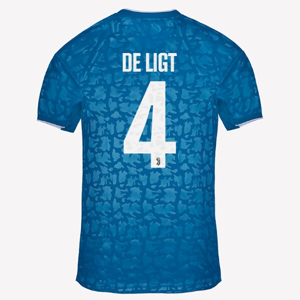 Camiseta Juventus NO.4 De Ligt Tercera equipo 2019-20 Azul